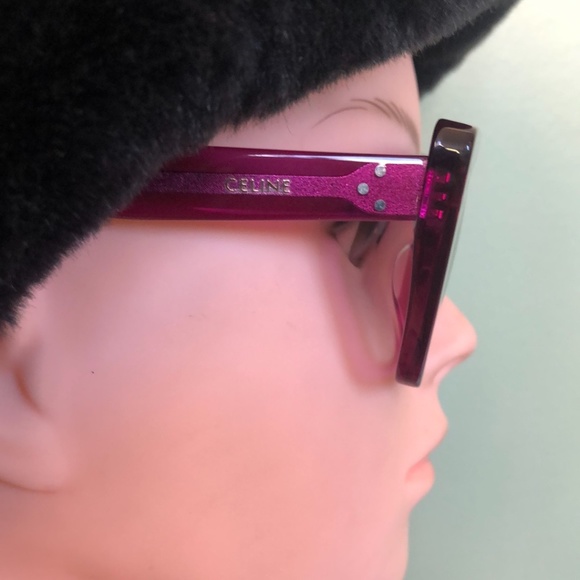 Celine Acetate Butterfly Sunglasses Womens CL401871 Purple...